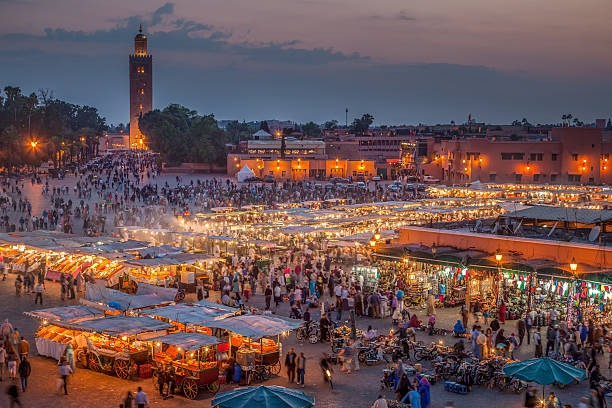 Crowded Jemaa el-Fnaa